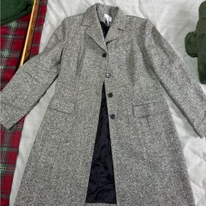 LOFT Black and White Textured Jacket